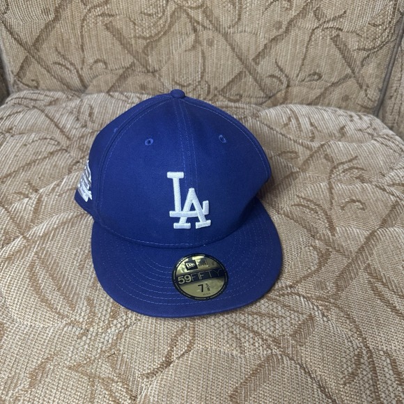 Eric Emanuel EE x New Era Los Angeles Dodgers Hat‎ Size 7 5/8 MLB Cap New